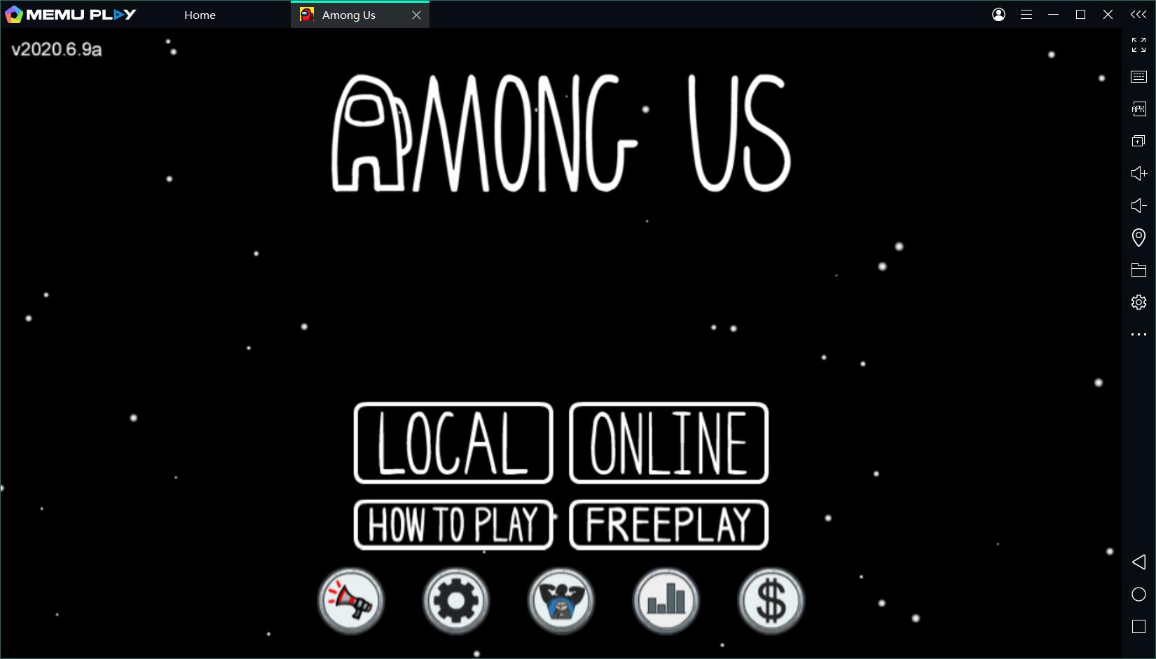 among us space background