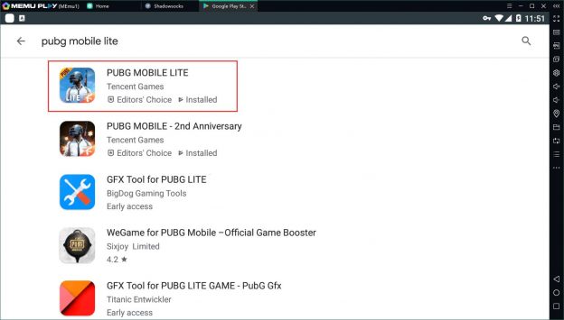 pubg mobile lite indir play store