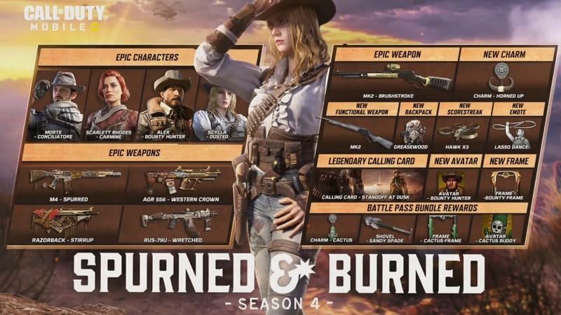 Announcement: Welcome to the Wild West in Spurned & Burned, Season 4 of Call  of Duty®: Mobile